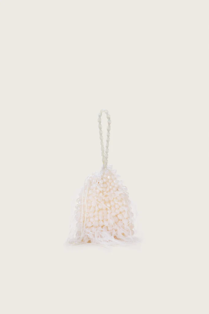 DORY FEATHER BAG - PEARL | Cult Gaia - US