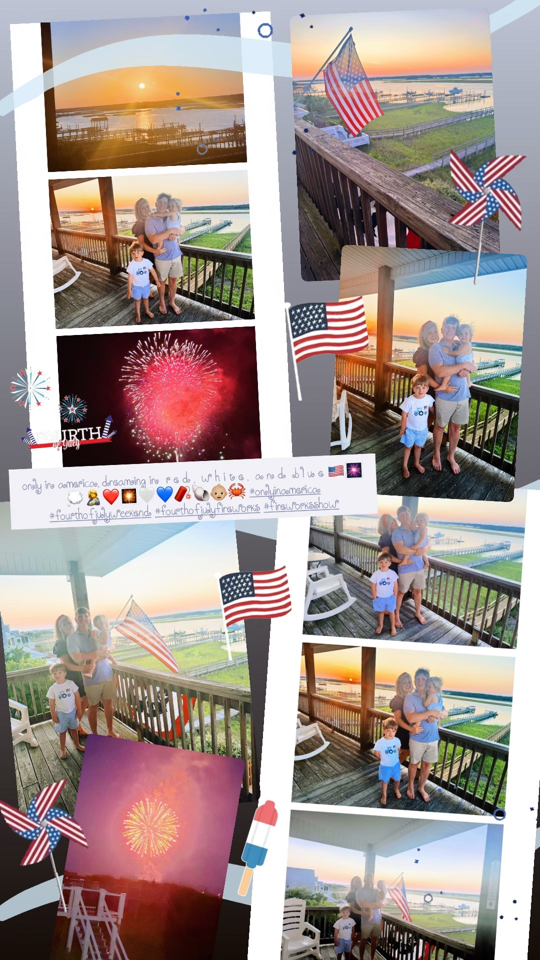 only in america, dreaming in  r e d ,  w h i t e ,  a n d  b l u e 🇺🇸🎆💭🤱❤️🎇🤍💙🧨🐚👶🏼🦀 #onlyinamerica #fourthofjulyweekend #fourthofjulyfireworks #fireworksshow