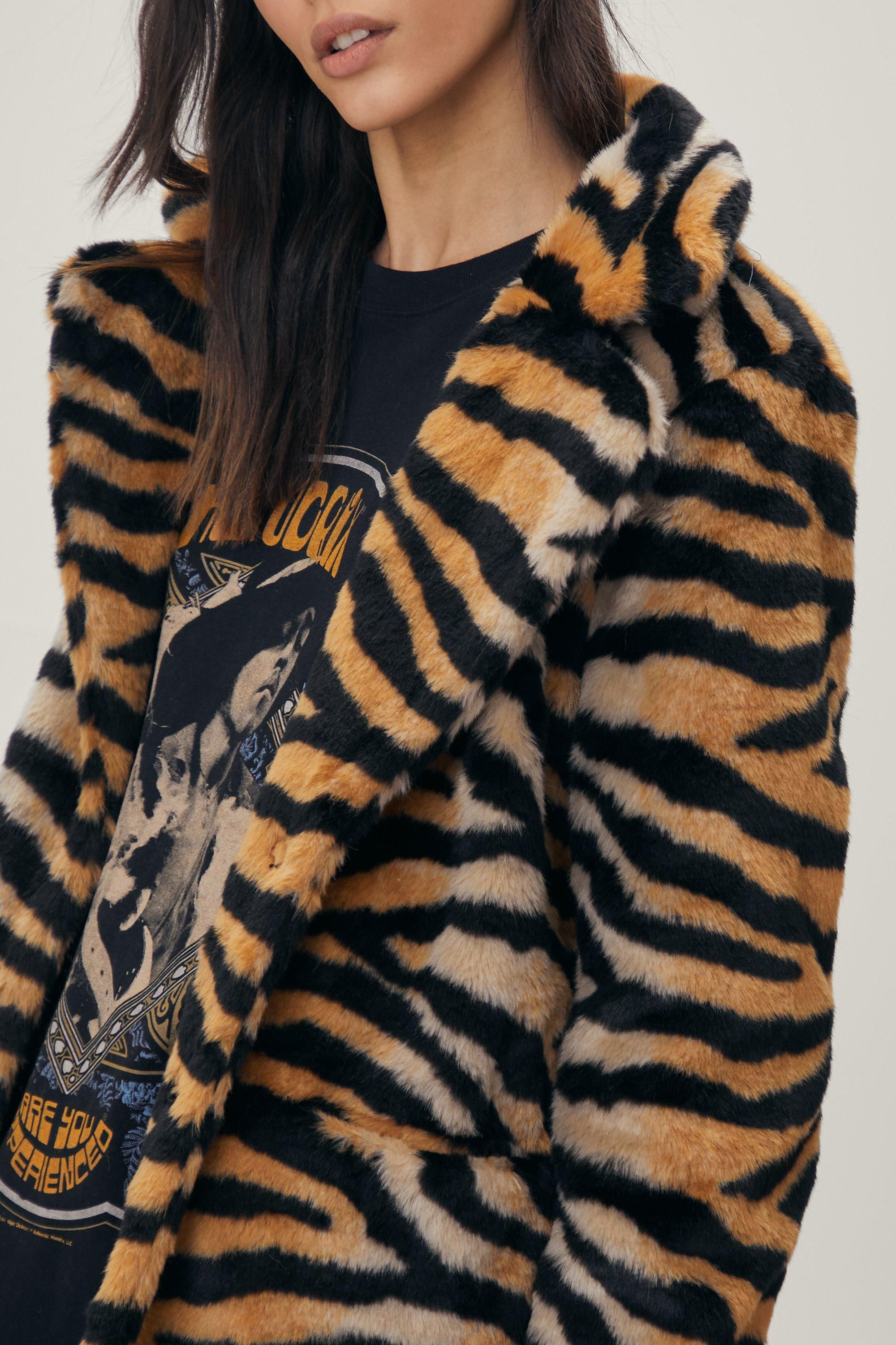 Tiger Faux Fur Jacket | Nasty Gal (US)