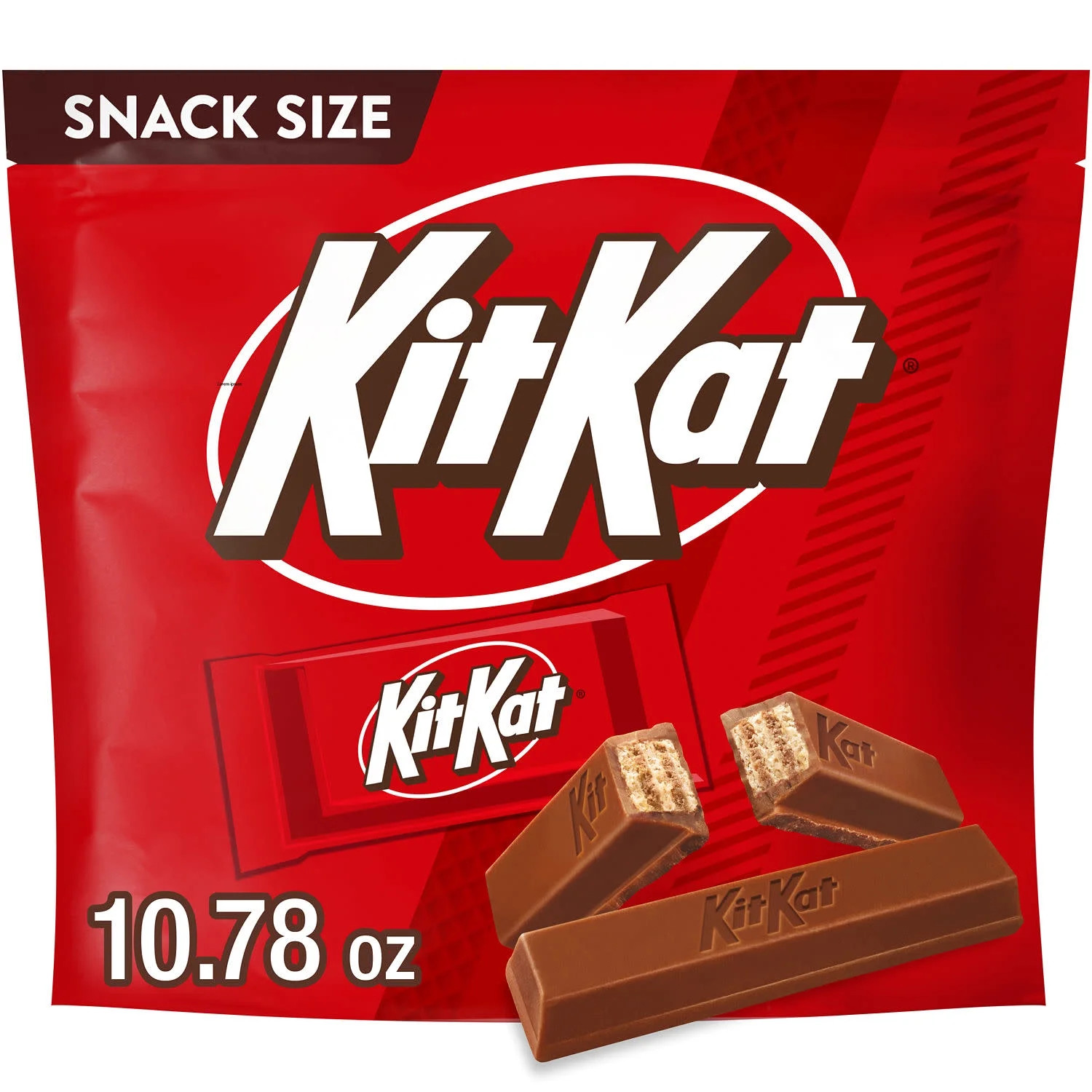 Kit Kat Milk Chocolate Wafer Snack Size Candy, Bag 10.78 oz - Walmart.com | Walmart (US)
