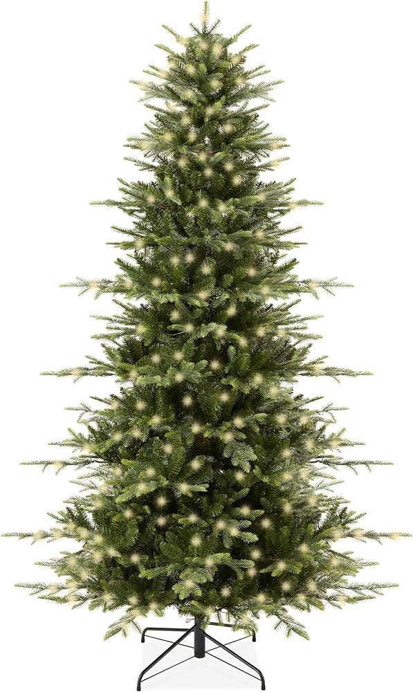 Best Choice Products 7.5ft Pre-Lit Artificial Aspen Christmas Tree, Noble Holiday Décor w/ 2,136... | Amazon (US)