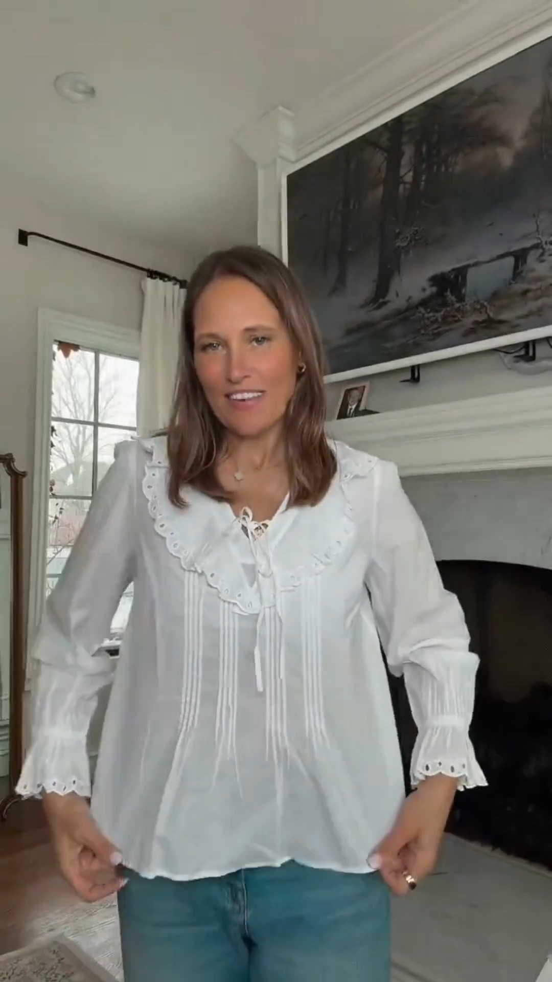 We’re loving this flowy cardigan with the sweetest eyelet details. The quality is so good and it instantly elevates even the simplest outfit. Wear it tucked in for a polished look or untucked for an easy, relaxed feel.

#LTKOver40 #LTKMidsize #LTKSeasonal