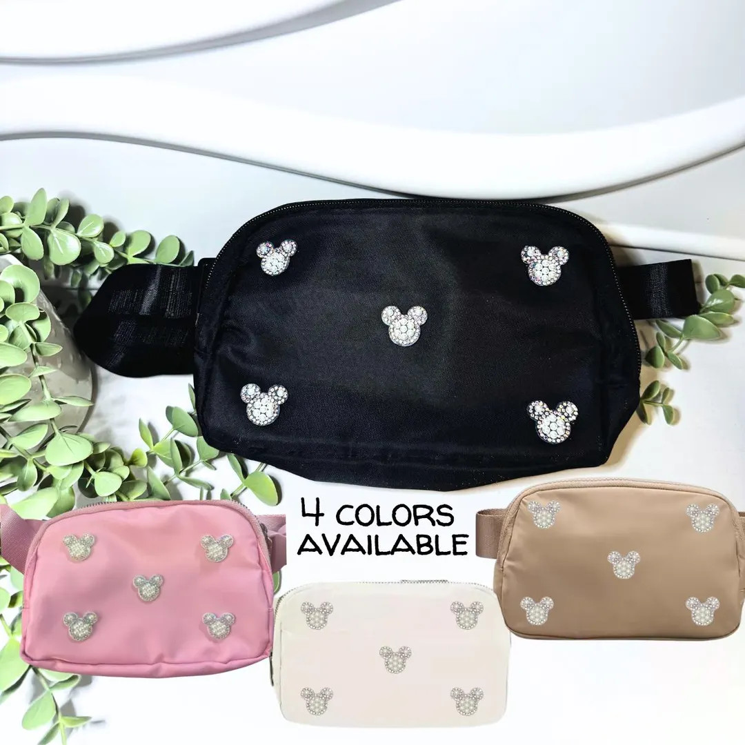 Mouse Pearl Theme Park Belt Crossbody Bag - Etsy | Etsy (Global)