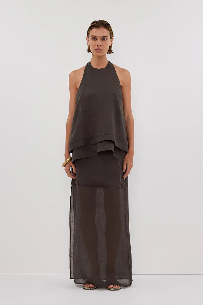KAI PETROL RAMIE MIDI SKIRT | DISSH