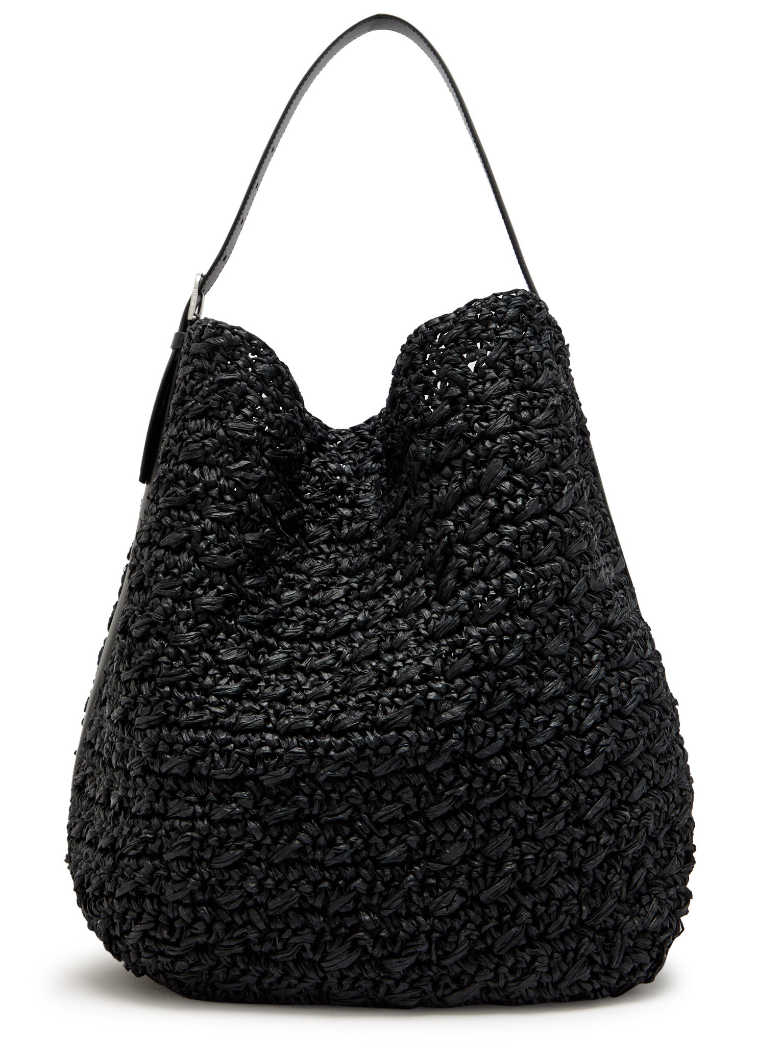 Leather and raffia tote bag | Harvey Nichols