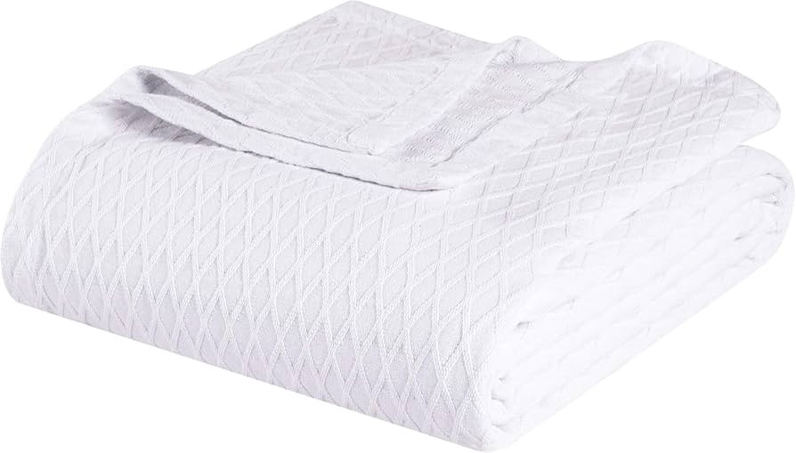 SUPERIOR Diamond Weave All-Season Cotton Blanket, Cover for Home, Couch, Bed, Soft, Warm Blankets... | Amazon (US)