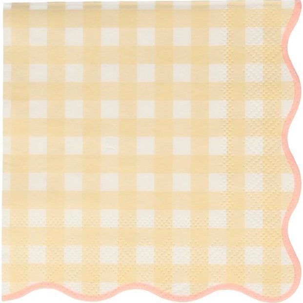 Set of 12 Gingham Small Napkins, Multi | Maisonette