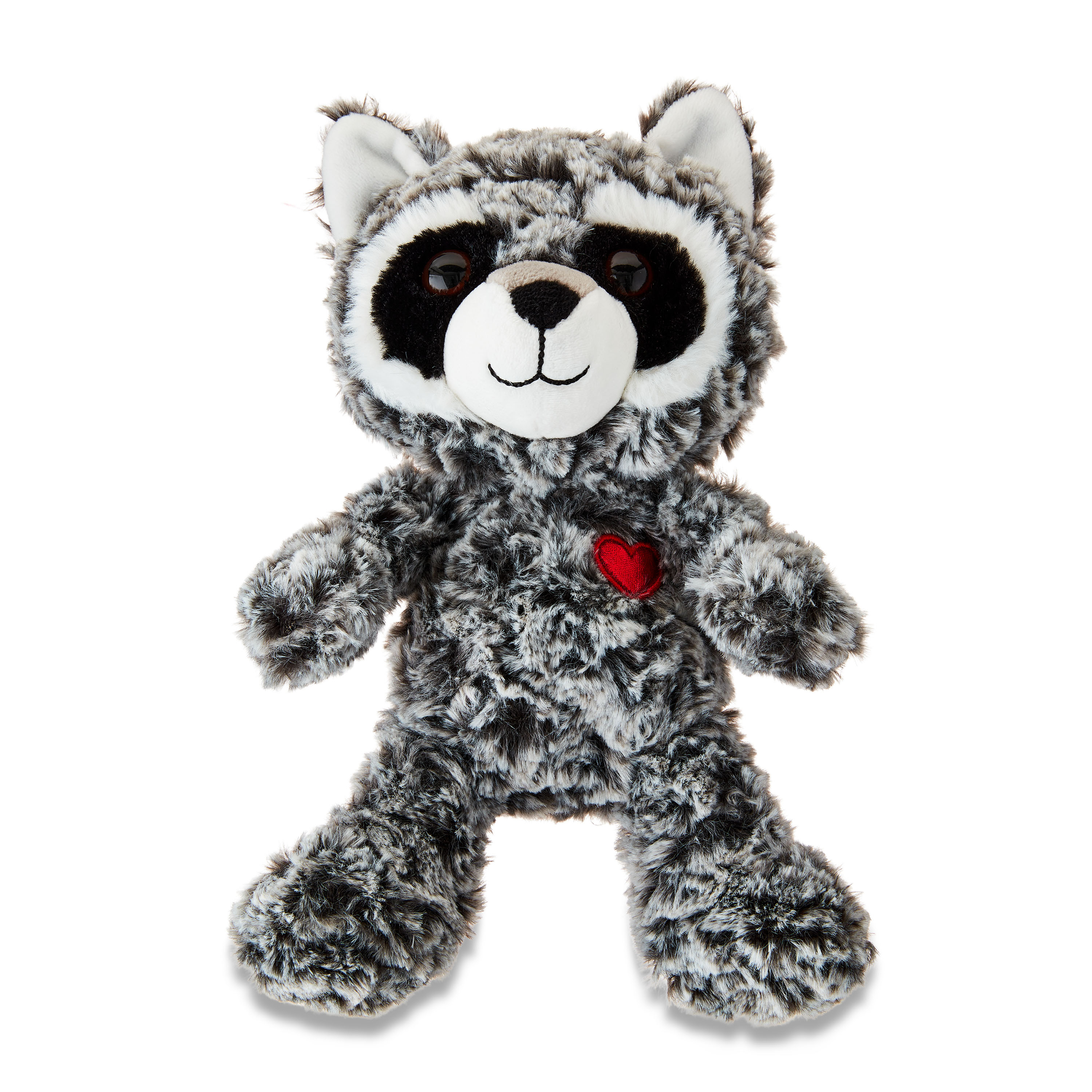 Valentine's Day Gray Swirl Raccoon Plush, by Way To Celebrate | Walmart (US)