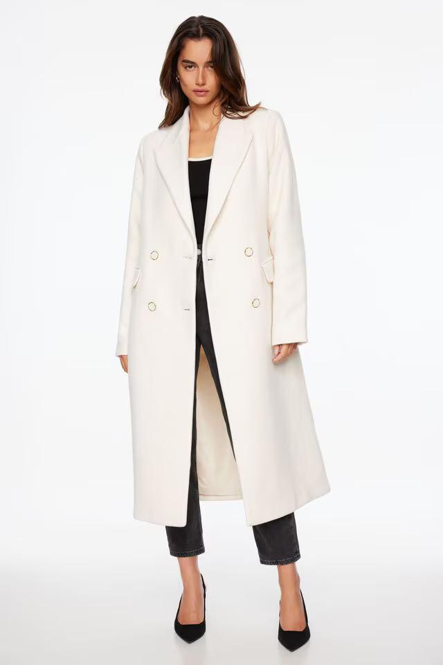 Double Breasted Top Coat | Dynamite Clothing