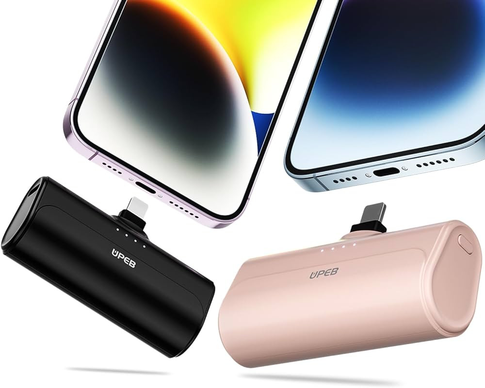 2 Packs Portable Phone Charger iPhone 5000mAh with Built in Cable, MFi Certified Mini Power Bank ... | Amazon (US)