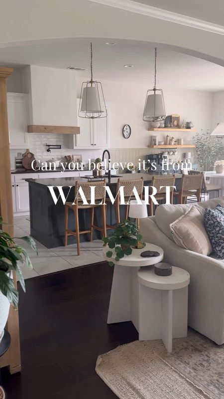 Walmart home decor, end tables, washable rug, arch floor mirror, affordable home finds, ribbed planters 

#LTKHome #LTKSummerSales