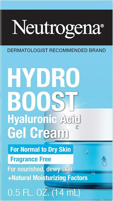 Neutrogena Hydro Boost Gel Cream Fragrance Free, Hyaluronic Acid Facial Moisturizer for Normal to... | Amazon (US)