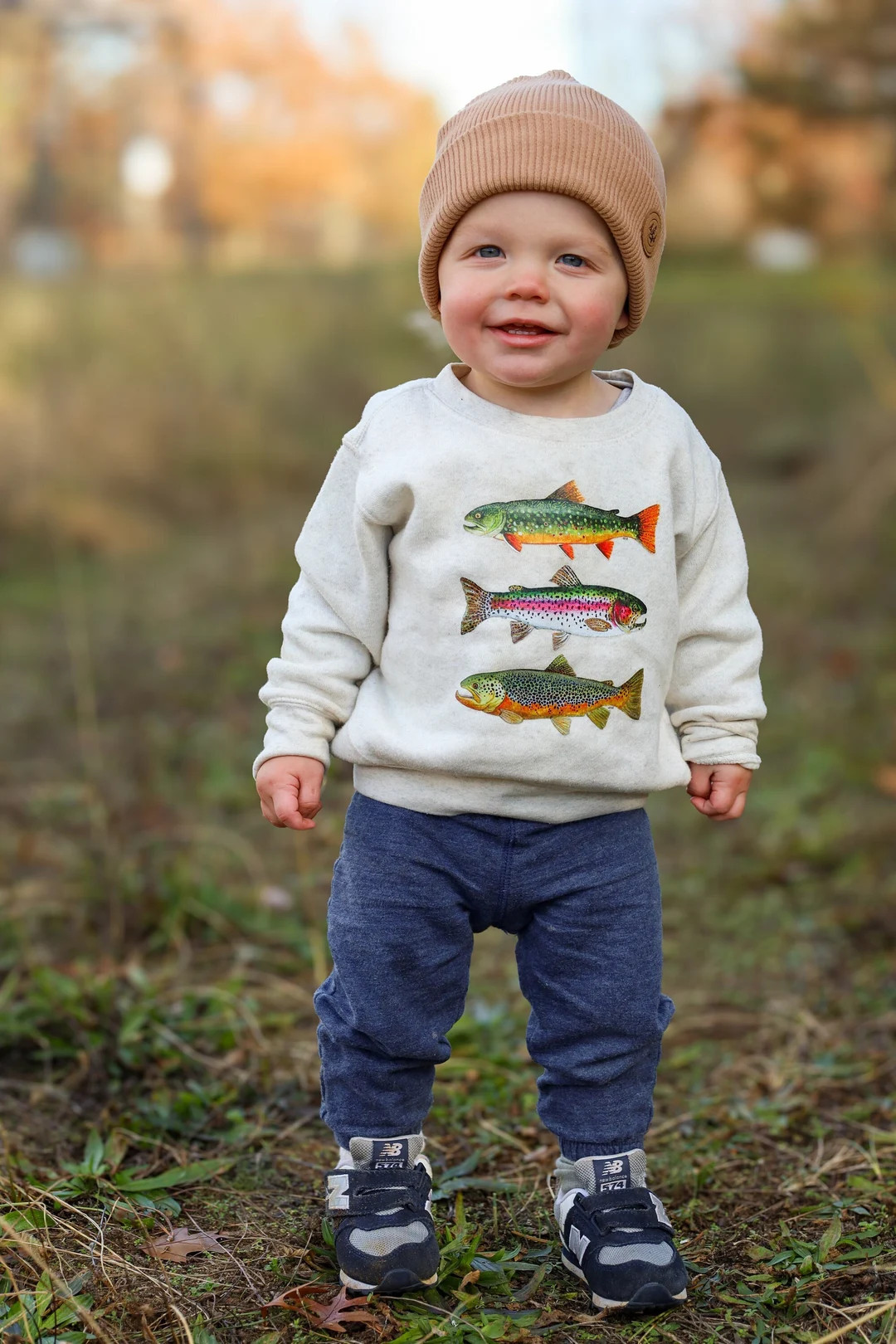 Toddler Trout Crewneck Sweatshirt Children's Fish Shirt Gender Neutral Children's Clothing Kids F... | Etsy (US)
