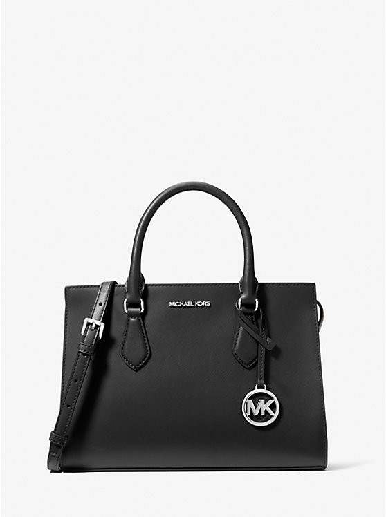 Sheila Medium Faux Saffiano Leather Satchel | Michael Kors US