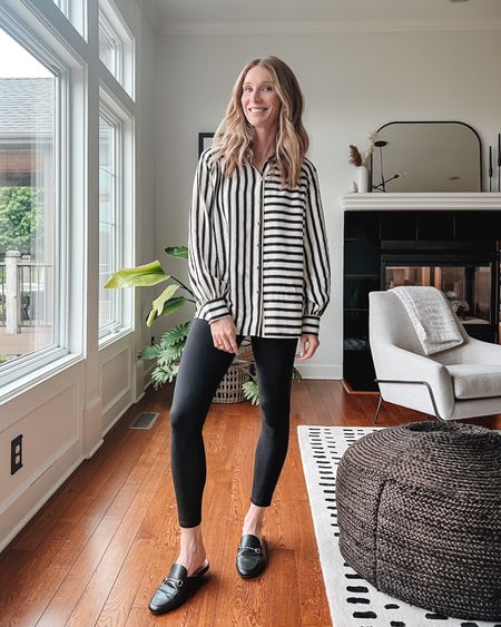 Black and white stripes. Workwear. Lawyer outfit. Business casual.

#LTKworkwear