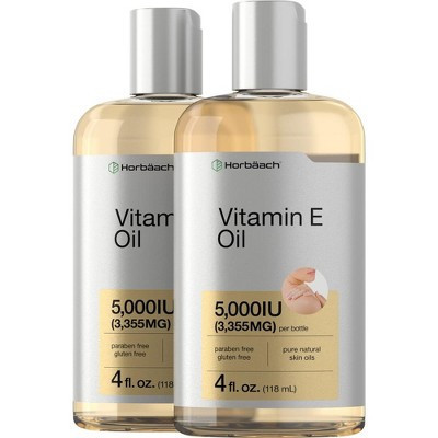 Horbaach Vitamin E Oil 5000 IU | 8 oz (2 x 4 oz) | Target