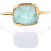 Raw Amazonite Ring For Women, Statement Ring, Jewelry, Crystal Boho Gemstone Rough Amazonite, Ringcr | Etsy (US)