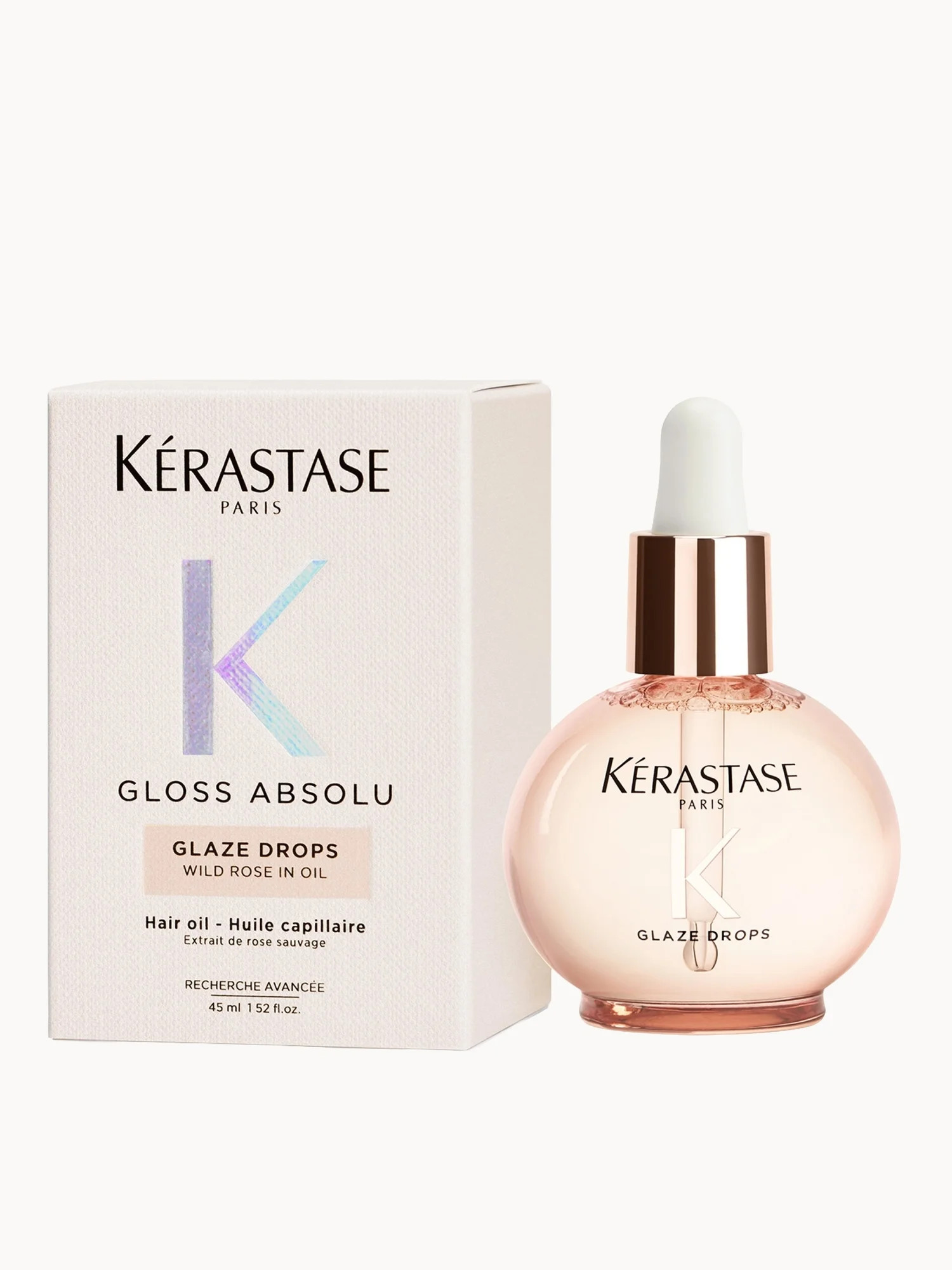 Kérastase Gloss Absolu Glaze Drops Hair Oil with Wild Rose 45ml | Look Fantastic (UK)