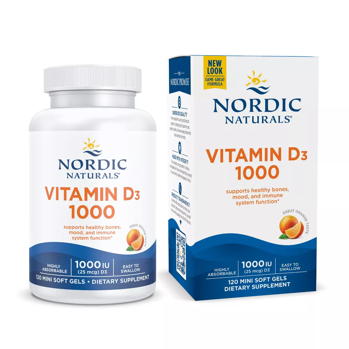 Nordic Naturals Vitamin D3 - Daily Vitamin D3 For Bone Health, Orange, 120 Ct | Target