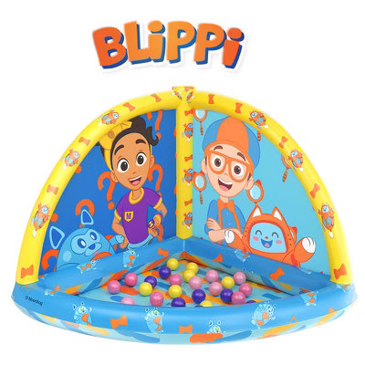 World Tech Toys Moonbug Blippi Inflatable Quarter Circle Open Ball Pit | Target