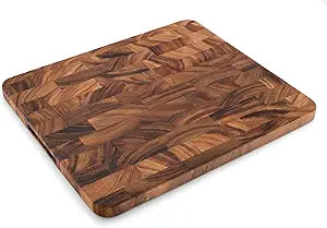 Ironwood Gourmet Oslo End Grain Utility Cutting Board, 14 x 16 Inches, Natural Acacia Wood | Amazon (US)