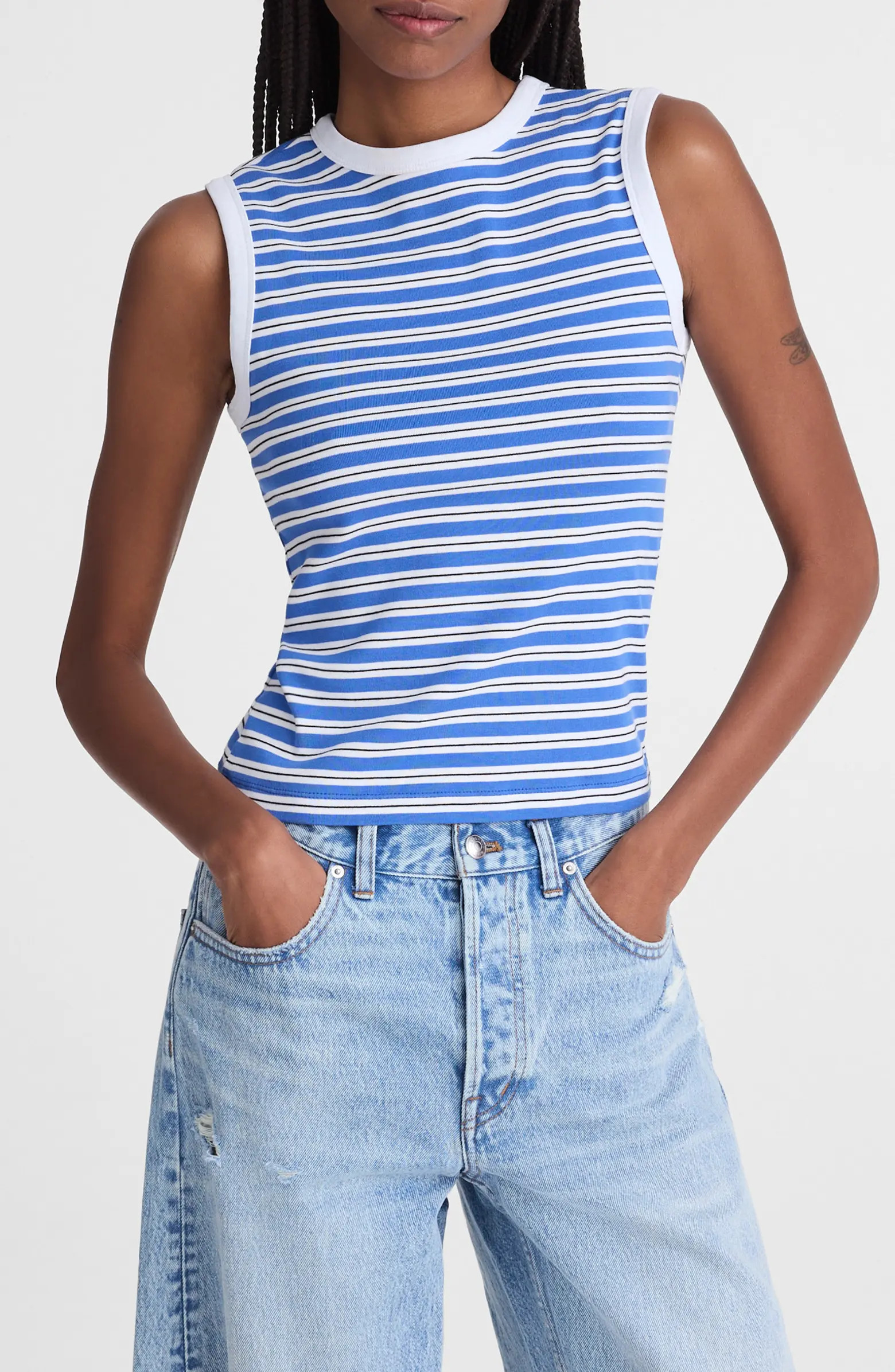The '90s Compact Cotton Shell Tank | Nordstrom