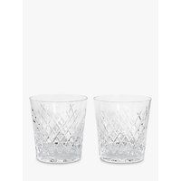 Soho Home Barwell Crystal Cut Rocks Glasses, 300ml, Set of 2 | John Lewis UK