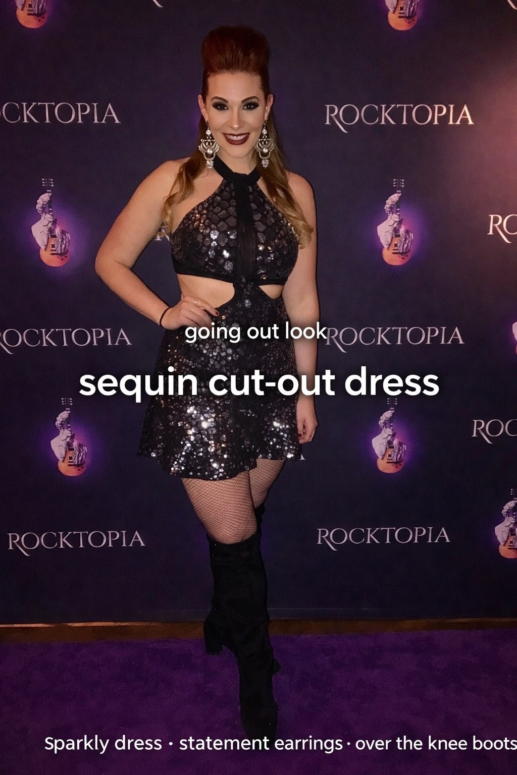 This dress 😍

The fit. The sparkle. The cut-out.
It’s one of those pieces that makes you look instantly put together with zero effort—and yes, it’s as flattering as it looks.

I styled it with over-the-knee boots + statement earrings and I would wear this on repeat for any night out, concert, or trip.

If you’ve been looking for the dress…this is it. Linked similar styles!! 

#LTKFinds #LTKStyle #LTKNightOut #SequinDress #GoingOutLooks #DateNightOutfit #ConcertStyle #HolidayOutfit #LTKIt #TrendingNow