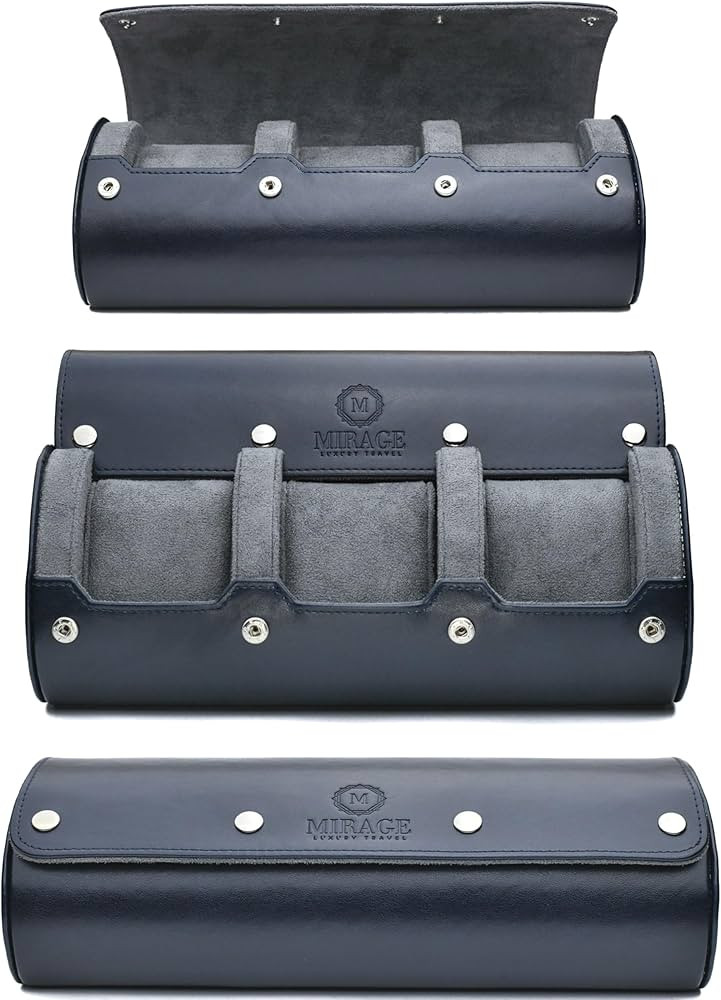 Watch Case Travel Organizer - Watch Roll Case - 3 Watch Case Display Storage - Watches Accessory ... | Amazon (US)