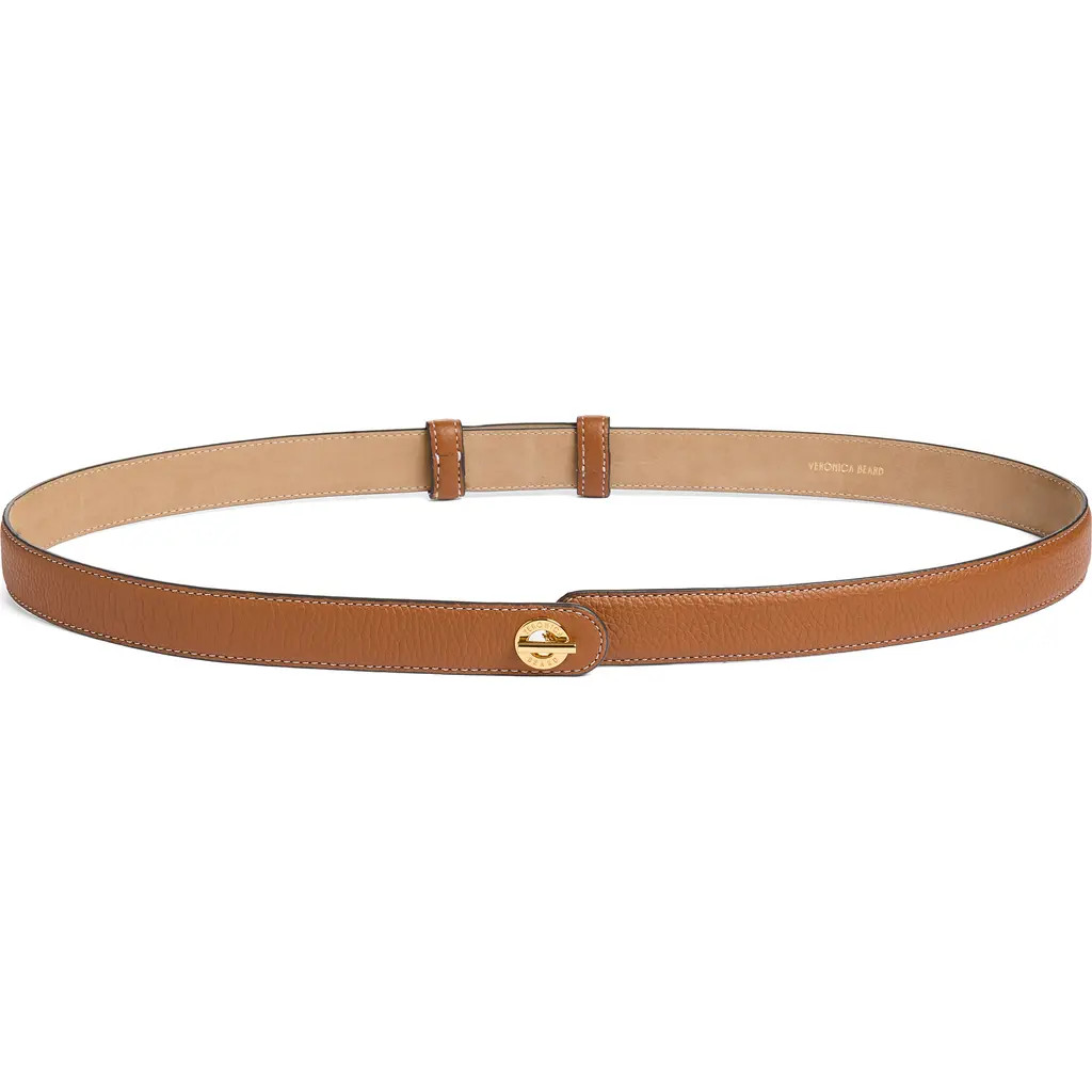 Veronica Beard Anchor Leather Belt in Hazelwood at Nordstrom | Nordstrom