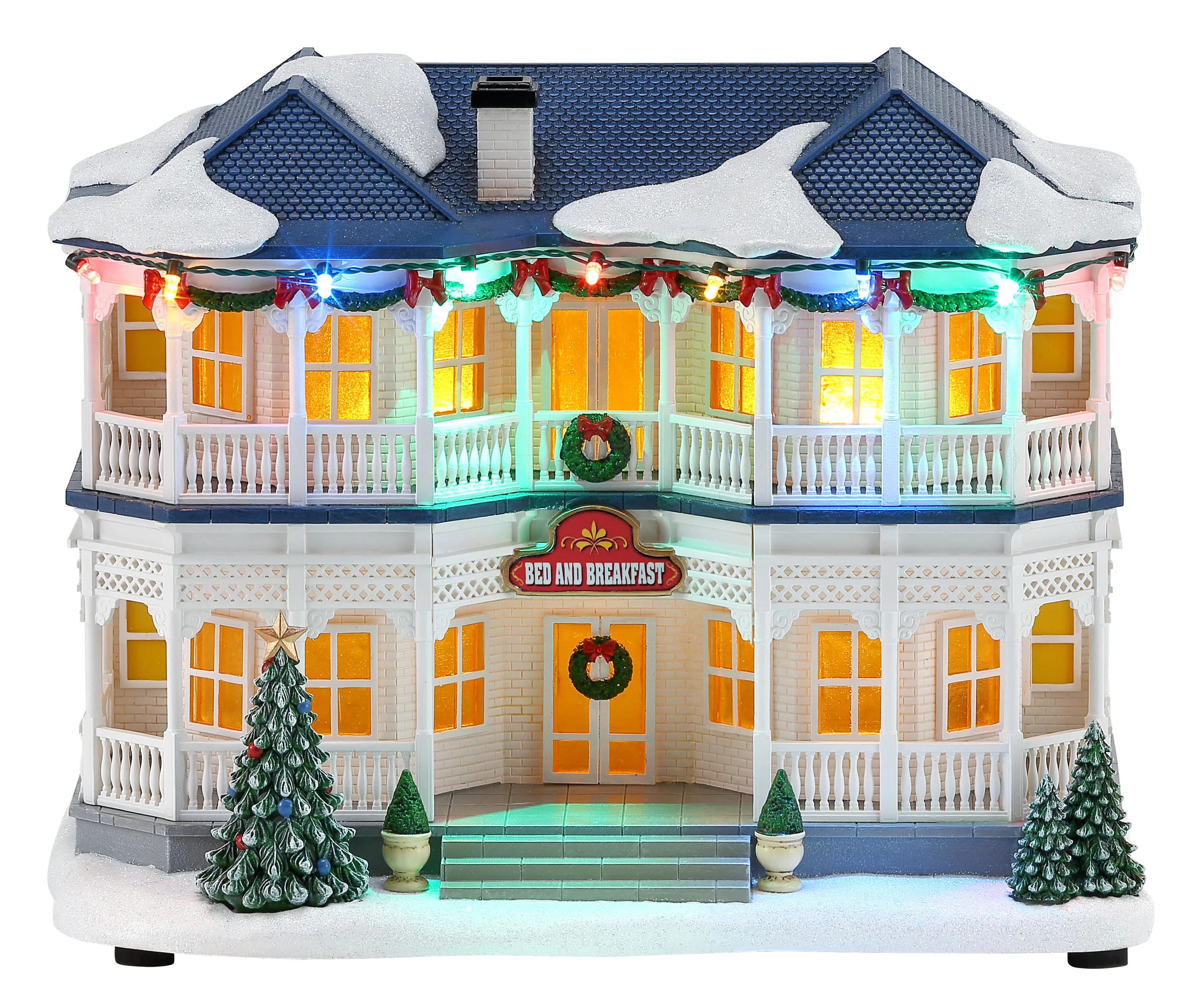 Carole Towne BED AND BREAKFAST Lighted Musical Village scene | NM-X24167AA | Lowe's