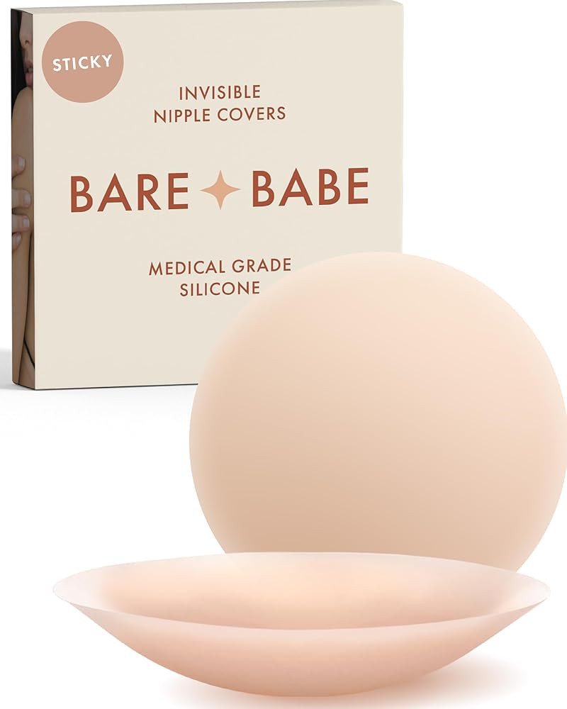 Reusable Silicone Nipple Covers - Waterproof, Nude, 4 Shades - Sticky Breast Stickers for Straple... | Amazon (US)