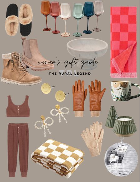 Womens gift guide, loungewear, blankets throws, boots, slippers, madewell jewelry, glovers, stemware, marble, disco ball

#LTKHoliday #LTKunder100 #LTKshoecrush