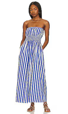 FAITHFULL THE BRAND Le Bon Midi Dress in Bayou Stripe from Revolve.com | Revolve Clothing (Global)