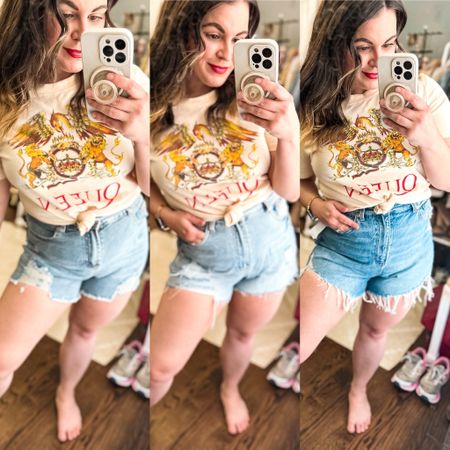 Curvy girl approved shorts from Amazon! As a girlie with hips and thighs I’m always on the hunt for comfortable denim shorts with extra room in the leg opening.While two of these weren’t quite as baggy as the pictures made them seem, they were still pretty comfortable.

#LTKfindsunder50 #LTKstyletip #LTKSeasonal