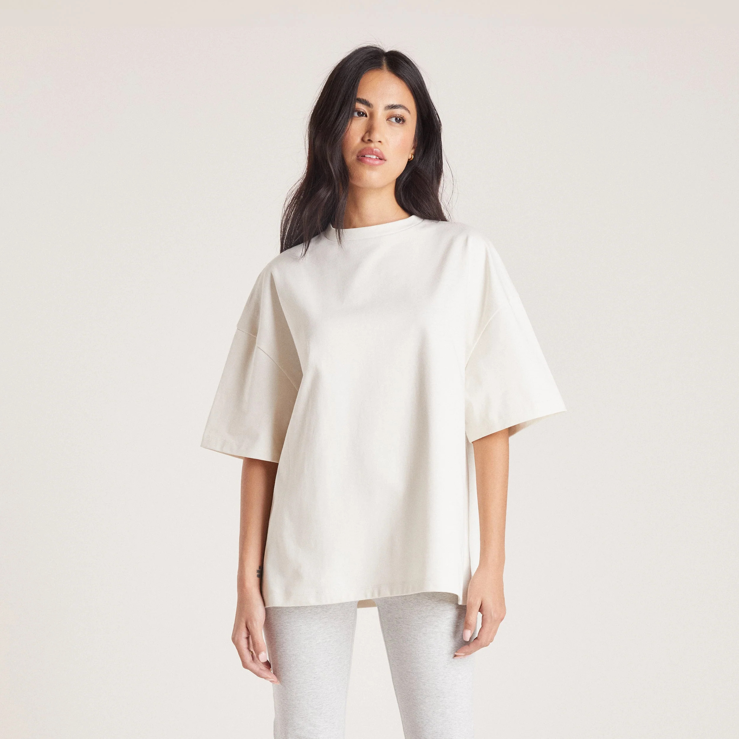 Boxy T-Shirt - Tofu | Lounge UK