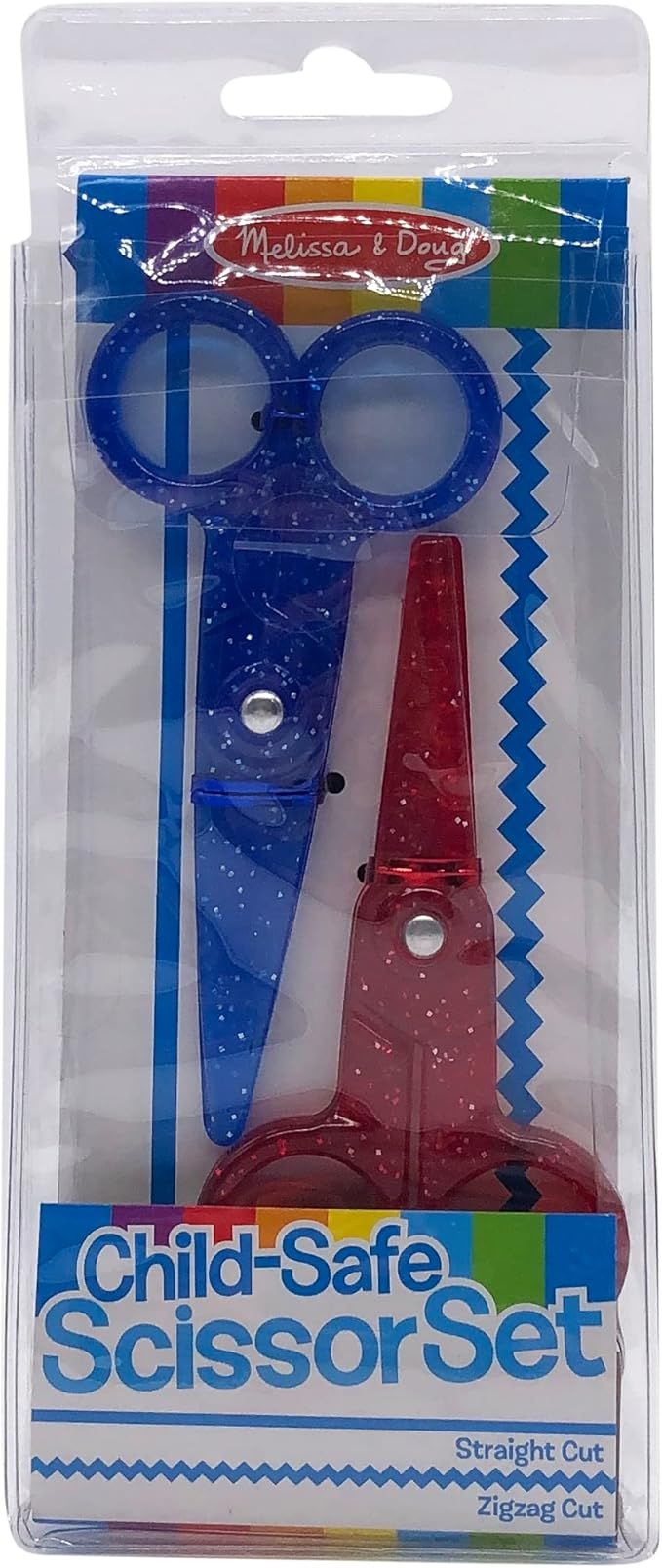 Melissa & Doug Child-Safe Scissors - Child-Friendly Scissors, Lefty and Righty, Set of 2 | Amazon (US)