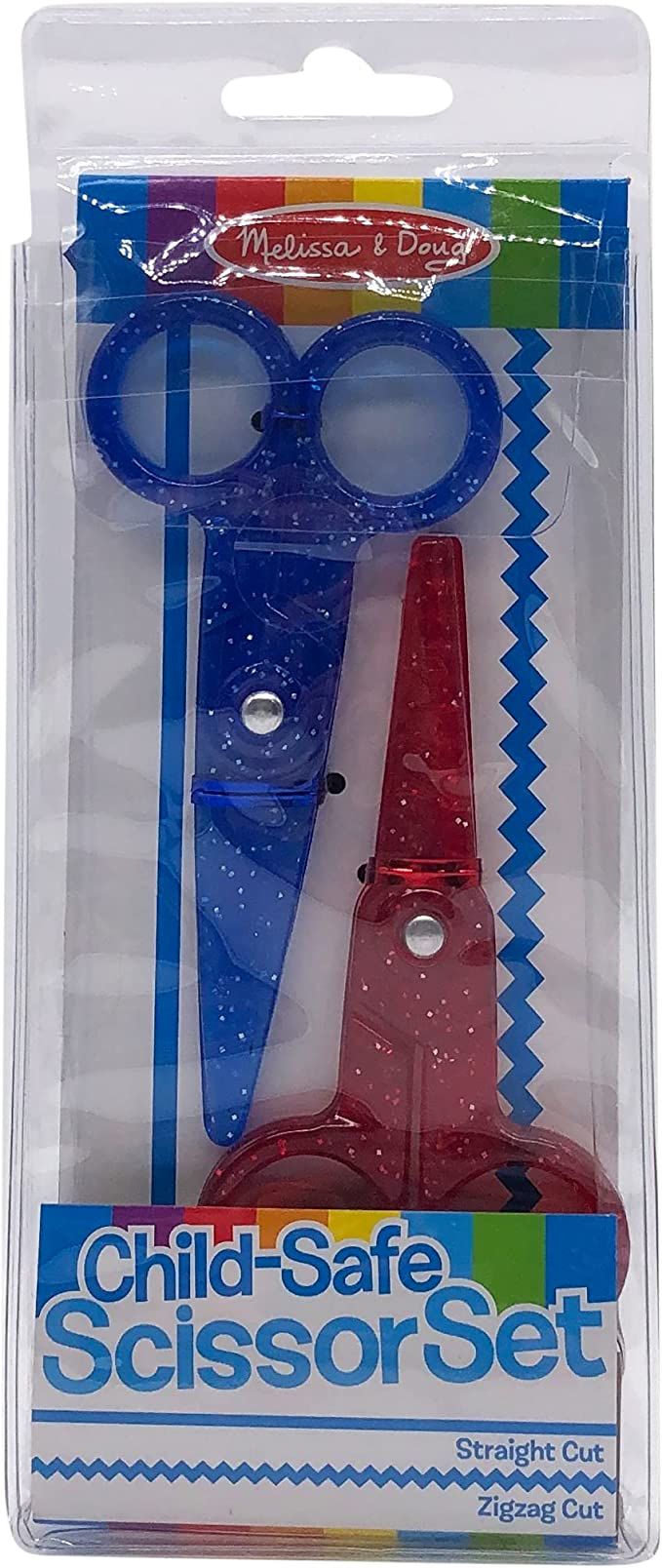 Melissa & Doug Child-Safe Scissors - Child-Friendly Scissors, Lefty and Righty, Set of 2 | Amazon (US)