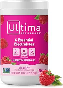 Ultima Replenisher Daily Electrolyte Powder Drink Mix – Raspberry, 90 Servings – Hydration Po... | Amazon (US)