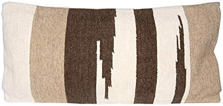 Creative Co-op Rectangle Brown Handwoven Wool Kilim Pillow | Amazon (US)