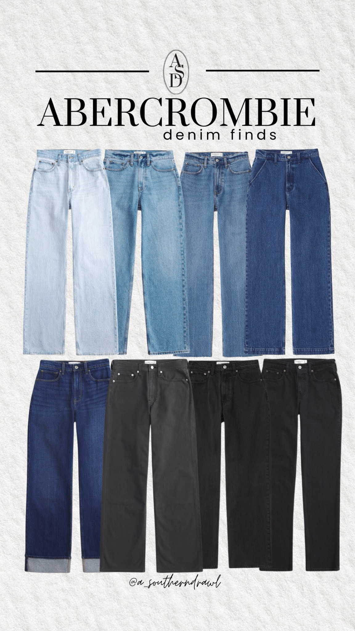 ‼️🚨👖 Sale Alert!! Abercrombie is having their denim sale!!! Use code: DENIMAF! 

Fit tips: tts, size up for looser fit

Abercrombie denim, denim jeans, fall jeans, back to school, sale alert, Abercrombie finds, wardrobe capsule, Grace White, A Southern Drawl

#LTKFindsUnder100 #LTKSaleAlert #LTKStyleTip