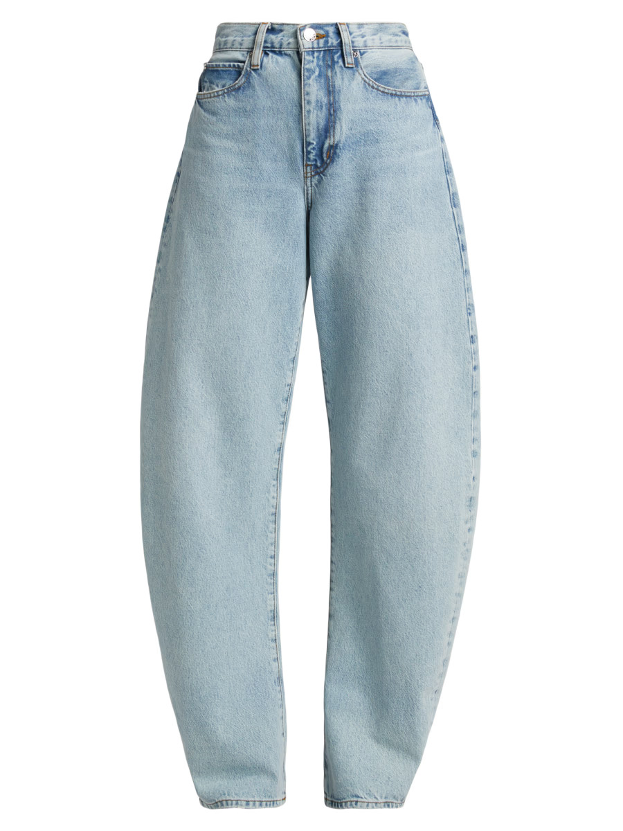 Bubble Mid-Rise Barrel Jeans | Saks Fifth Avenue