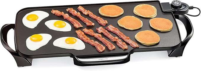 Presto 07061 22-Inch Electric Griddle with Removable Handles - Extra Large, Nonstick Ceramic, PFA... | Amazon (US)