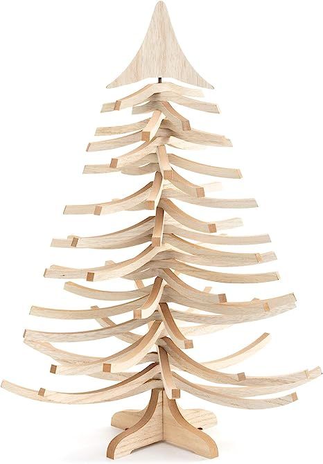 DEMDACO Natural Brown Adjustable Tree 22 x 14 Wood Decorative Tabletop Figurine | Amazon (US)