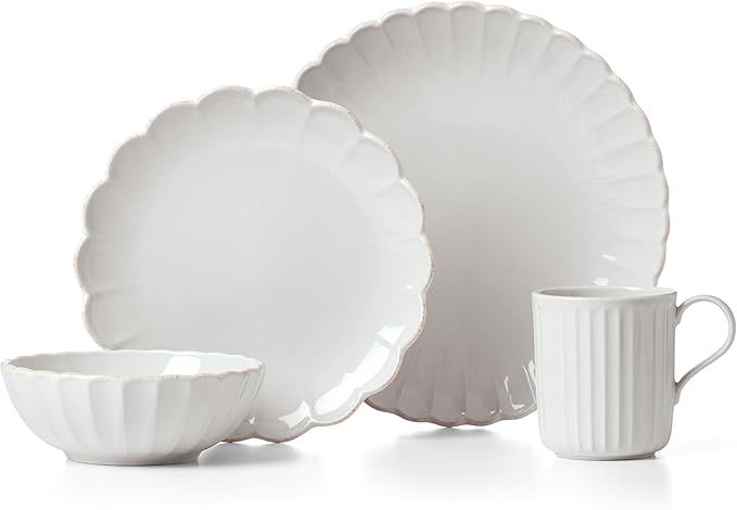 Lenox French Perle Scallop 4-Piece Place Setting, 5.55 LB | Amazon (US)