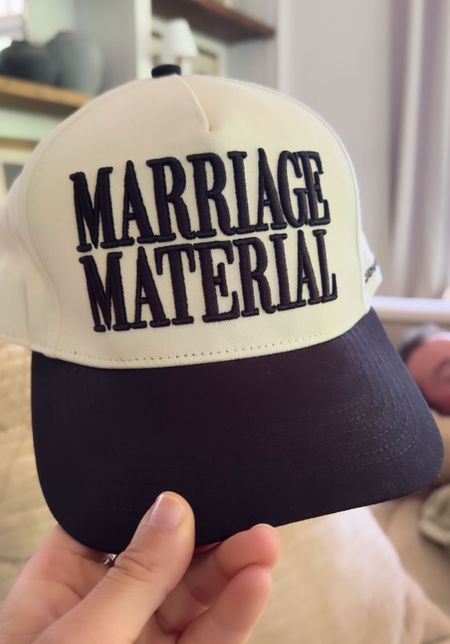 marriage material hat 🫶🏼💍

#LTKwedding #LTKparties #LTKGiftGuide