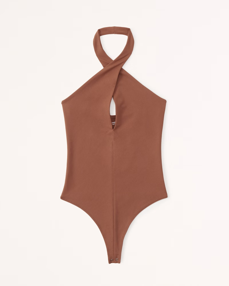Women's Double-Layered Seamless Fabric Halter Cutout Bodysuit | Women's Tops | Abercrombie.com | Abercrombie & Fitch (US)