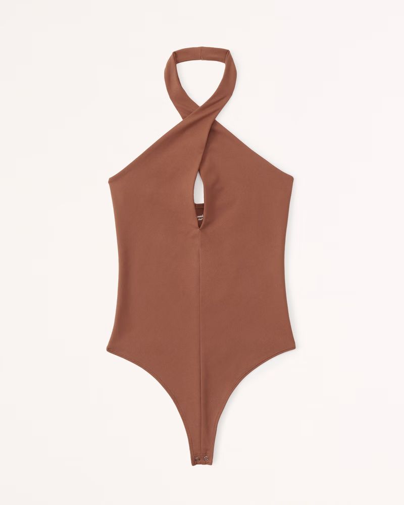 Women's Double-Layered Seamless Fabric Halter Cutout Bodysuit | Women's Tops | Abercrombie.com | Abercrombie & Fitch (US)