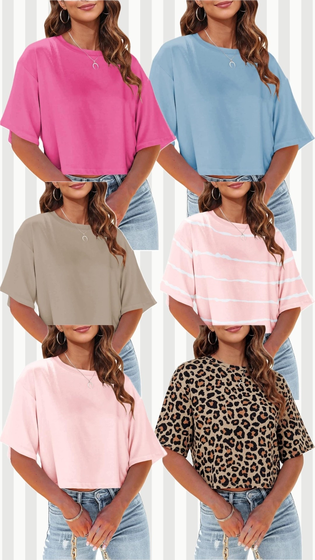 These semi-cropped tees are great! They are the perfect length and flowy! Comes in a TON of colors!

Crop tee | t-shirt | casual top

#LTKootd #LTKgrwm #LTKMidsize
