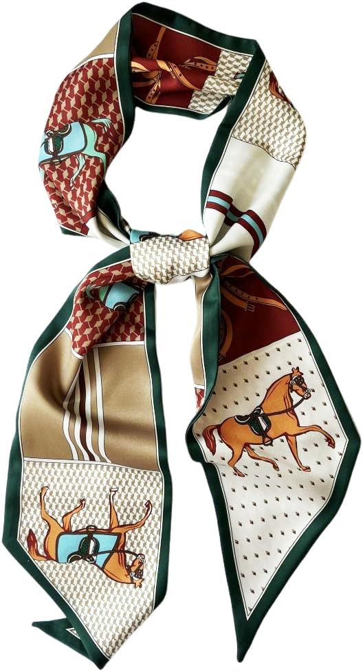 Silk Head Scarf for Hair Fashion Headwrap for Women Lightweight Neck Tie | Amazon (US)